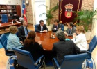 El rector de la UBU, Alfonso Murillo, reunido con las delegaciones del resto de universidades.